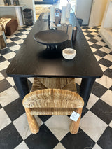 Black Ash Dining Table - Floor Model