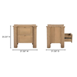 Treccia 2 Drawer Nightstand