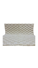 Ivory Checkered Beni Ouarain Rug