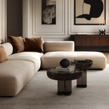 Crown Table - Low - Smoked Glass