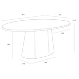 Elina Oval Dining Table