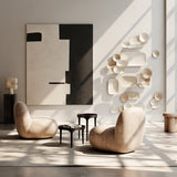 Toe Chair Flat - Leather