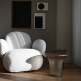 Trumpet Table - Low - Smoked Glass