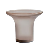 Trumpet Table - Low - Smoked Glass