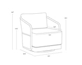 ALLARIZ SWIVEL ARMCHAIR