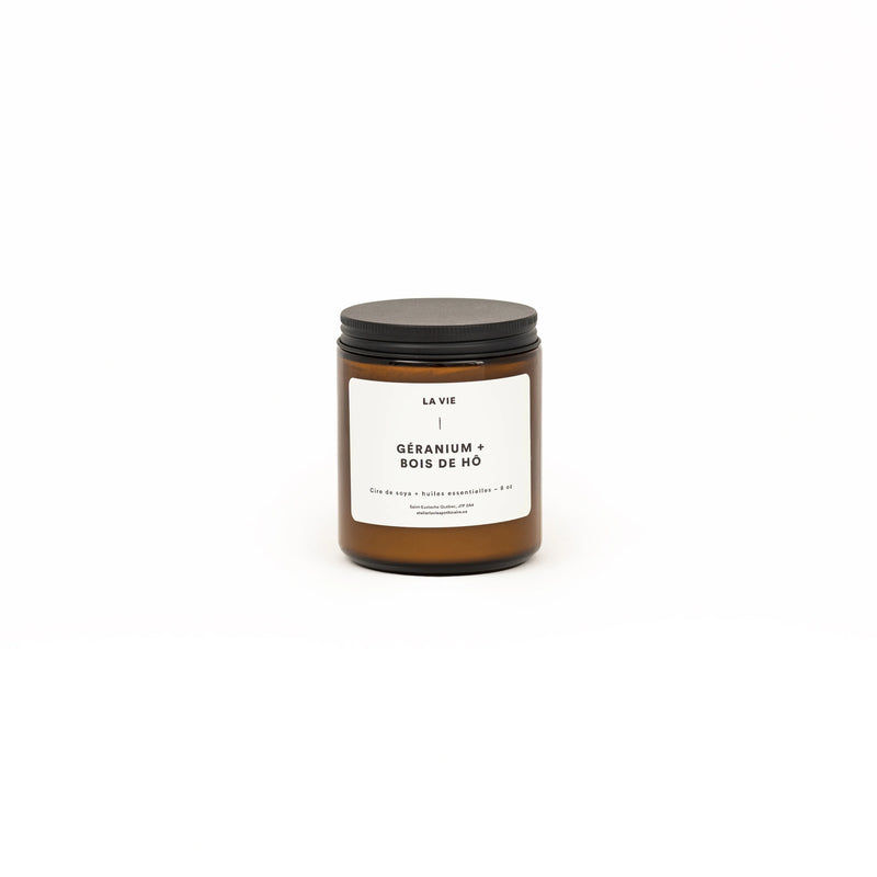 Candle - Geranium and Ho Wood