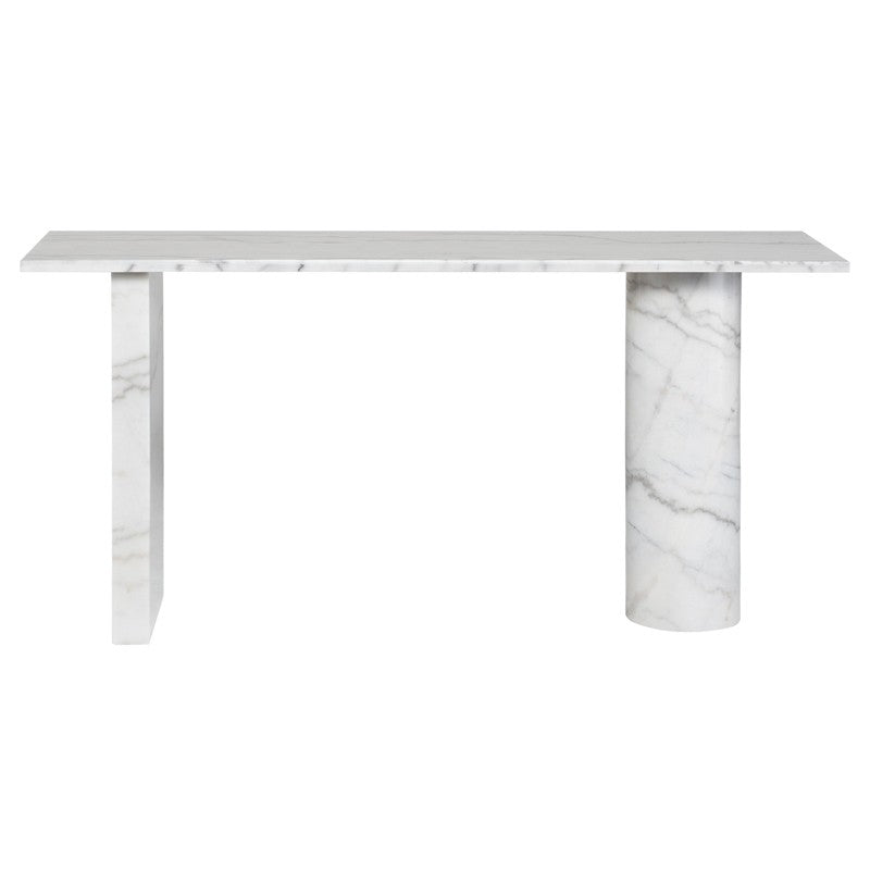 Stories Console White Marble - Floor Model
