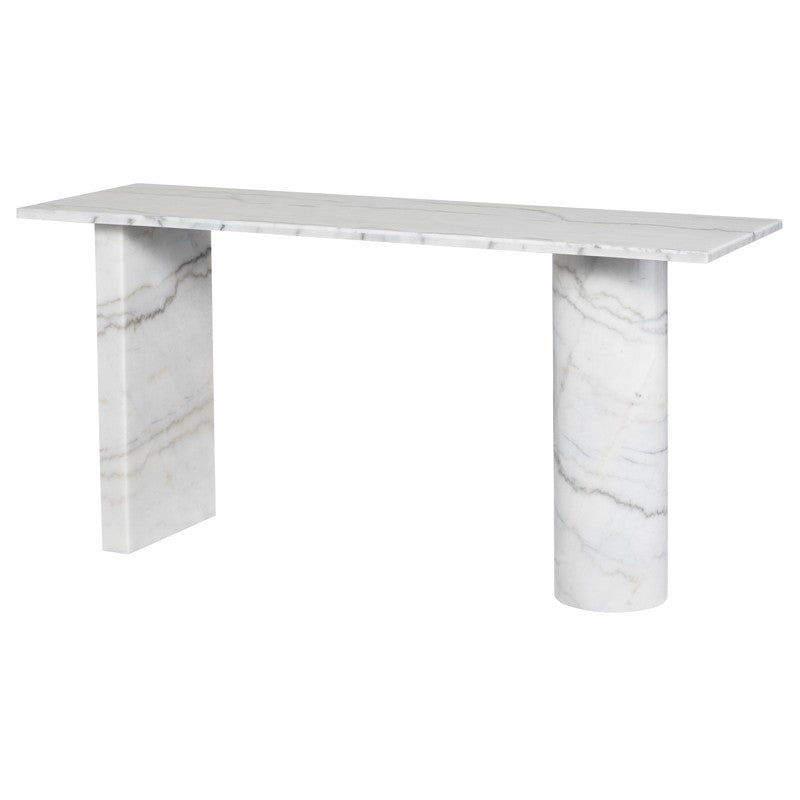 Stories Console White Marble - Floor Model
