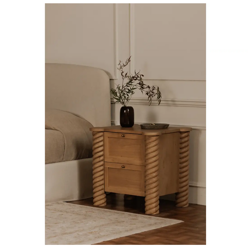 Treccia 2 Drawer Nightstand