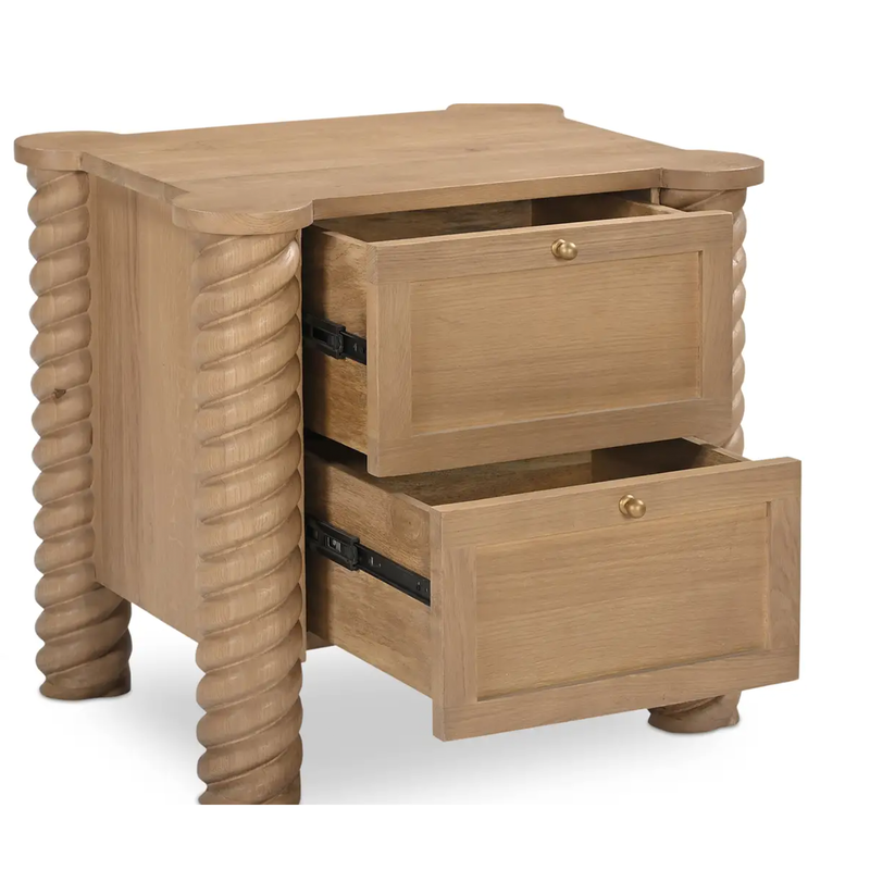 Treccia 2 Drawer Nightstand