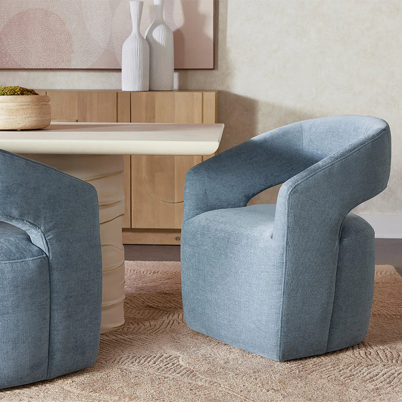 Lloret Wheeled Dining Armchair