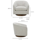 Oscy Swivel Chair - Fabrics