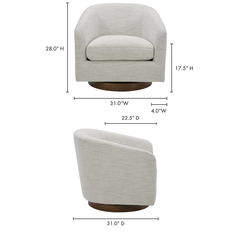 Oscy Swivel Chair - Fabrics