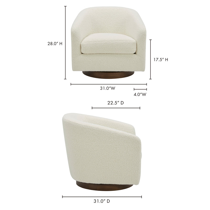 Oscy Swivel Chair - Fabrics