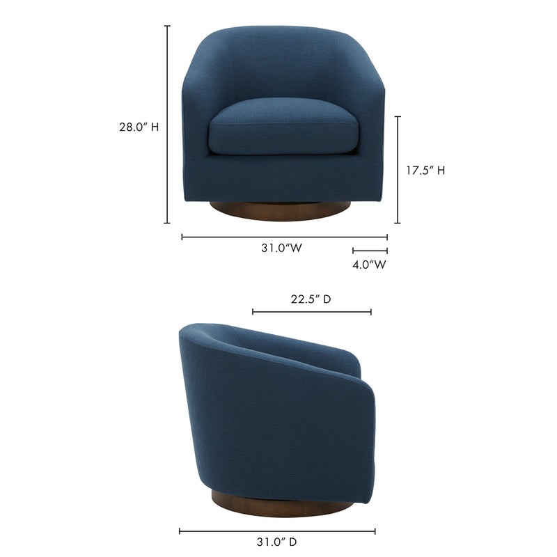 Oscy Swivel Chair - Fabrics