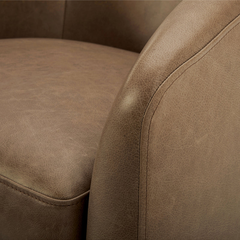 Oscy Swivel Chair - Leather