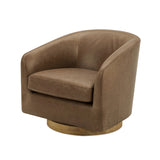 Oscy Swivel Chair - Leather