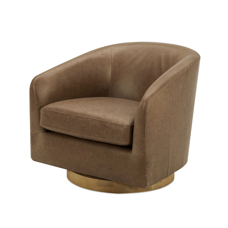 Oscy Swivel Chair - Leather