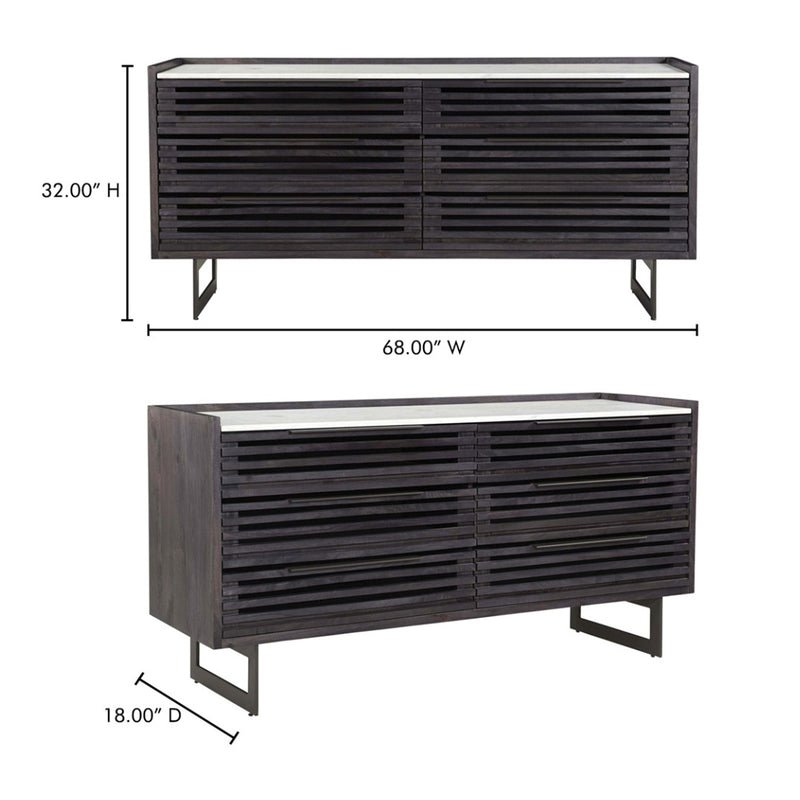 Paloma 6 Drawer Dresser