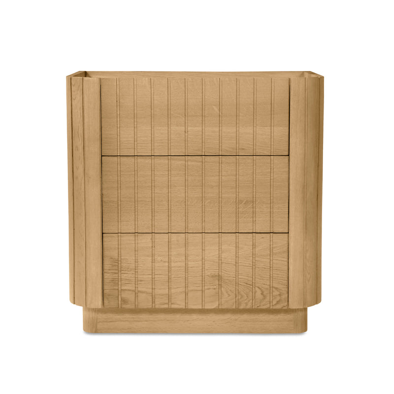 Povera 3 Drawer Nightstand
