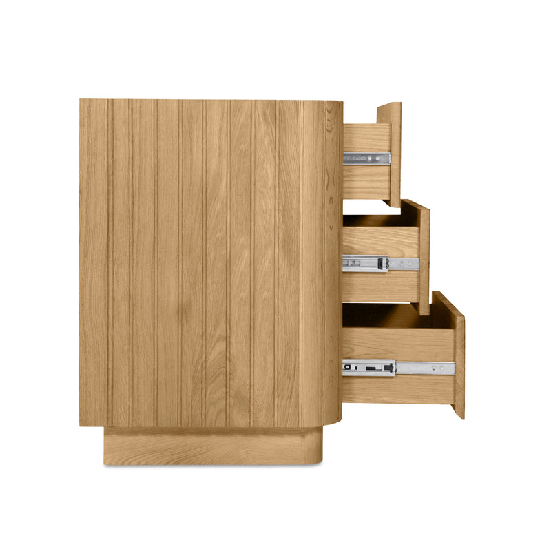 Povera 3 Drawer Nightstand