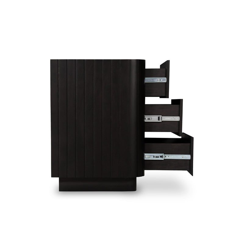 Povera 3 Drawer Nightstand