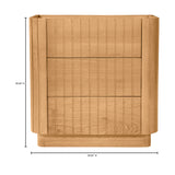 Povera 3 Drawer Nightstand
