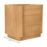 Povera 3 Drawer Nightstand