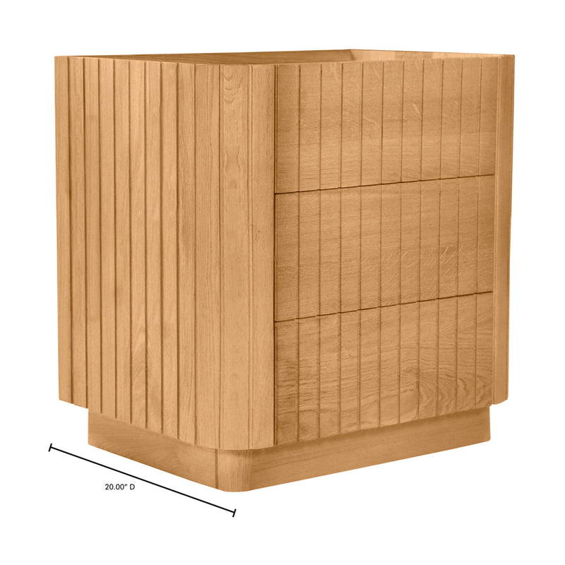 Povera 3 Drawer Nightstand