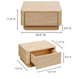 Round Off Small Nightstand