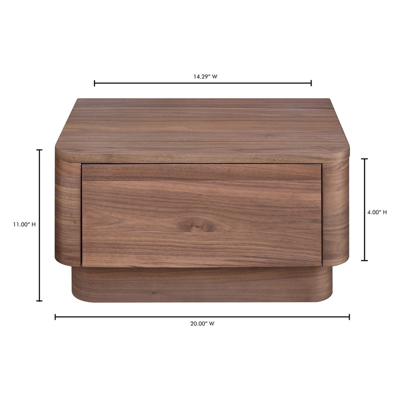 Round Off Small Nightstand