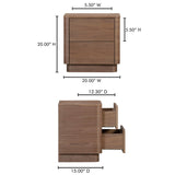 Round Off Tall Nightstand