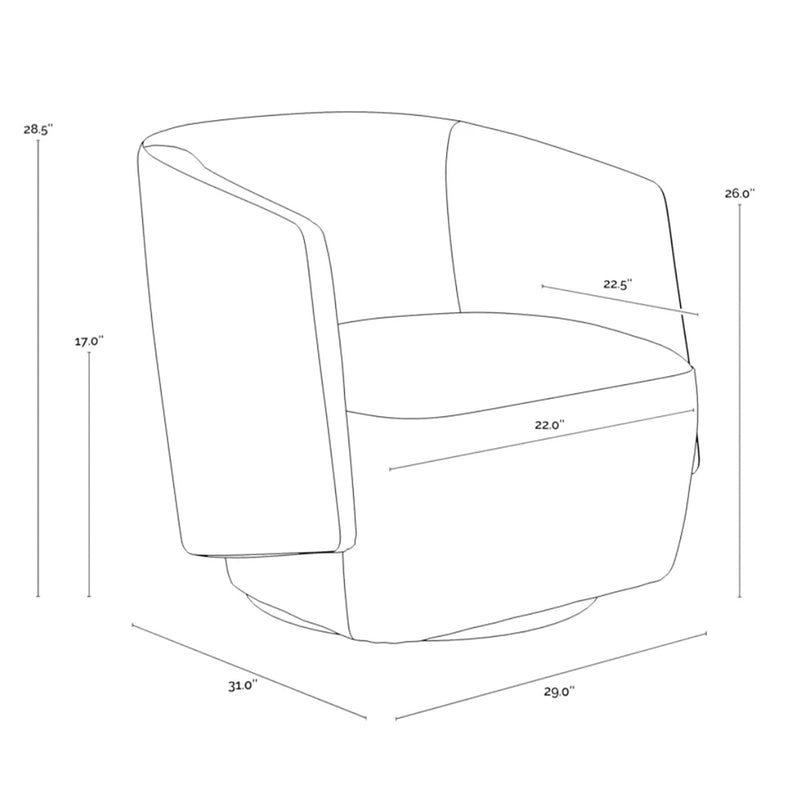 Sarina Swivel Lounge Chair