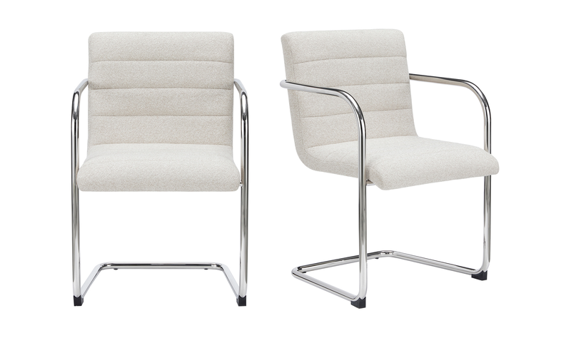 Pedro Dining Chair Beige (Set of Two)