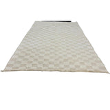 Ivory Checkered Beni Ouarain Rug