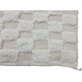 Ivory Checkered Beni Ouarain Rug