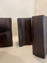 Cedar Split Candlestick Quad 8"